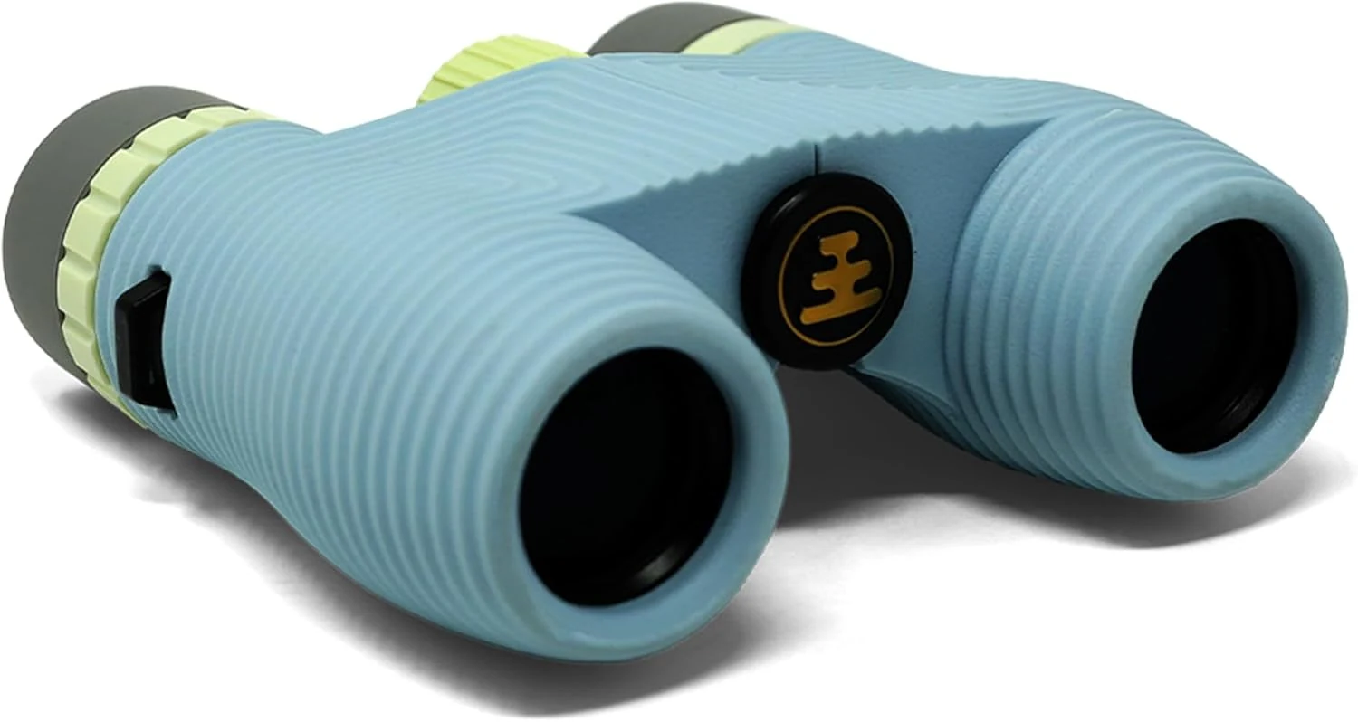 Nocs Provisions Standard Issue 10x25 Waterproof Binoculars, 10X Magnification, Bak4 Prism, Wide View Multi-Coated Lenses (Celeste Blue)