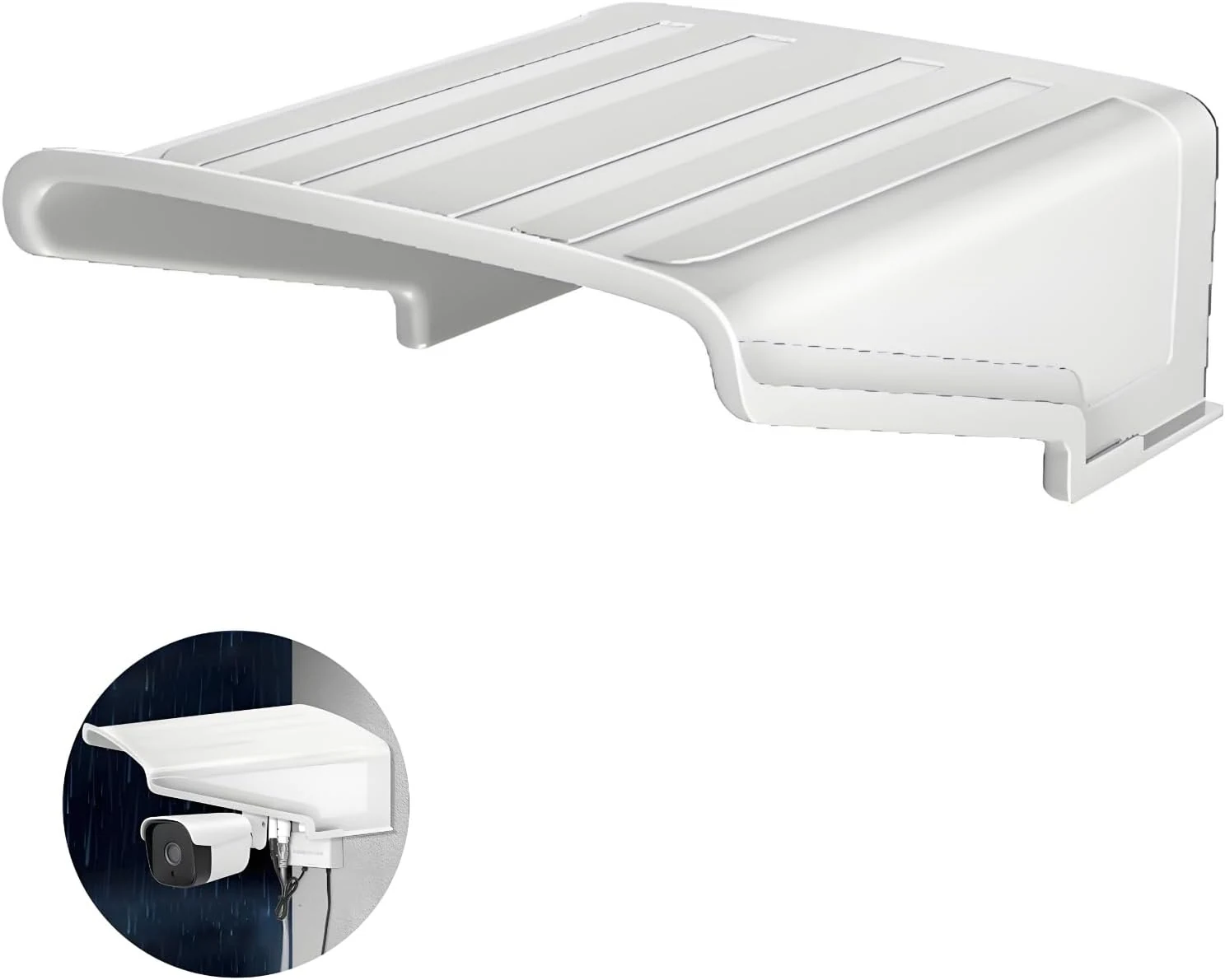 Universal Sunshade Rainshade Camera Cover Shield, Security Camera Protective Roof for CCTV Surveillance Camera