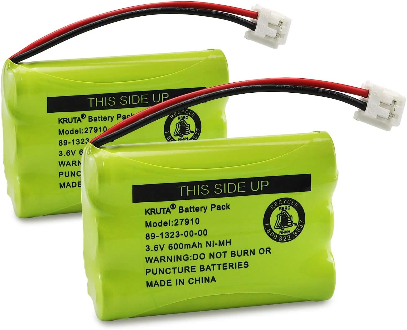 27910 Cordless Telephone Battery Compatible with AT&T 89-1323-00-0 Motorola SD-7501 (Pack 2)