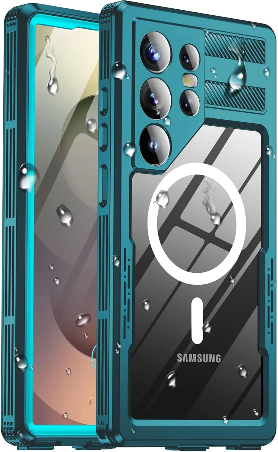 for Samsung Galaxy S25 Ultra Waterproof Case, [Fit for Magsafe] [IP68 Water Proof] [Built-in Screen Protector]