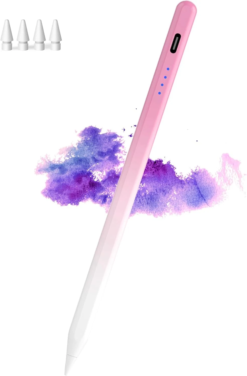 Stylus Pen for iPad(2018-2025), Pad Pencil 10th Generation with Palm Rejection (Pink)