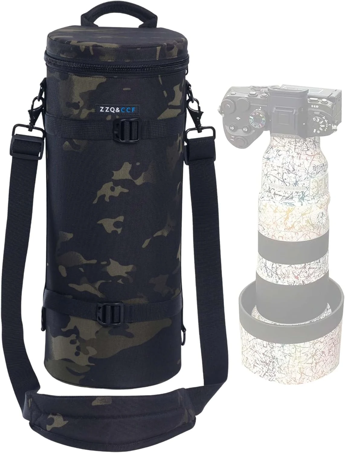 ZZQ&CCF Camera Lens Pouch Case for Sony FE 400-800mm f/6.3-8 G OSS Super-Telephoto Zoom Lens