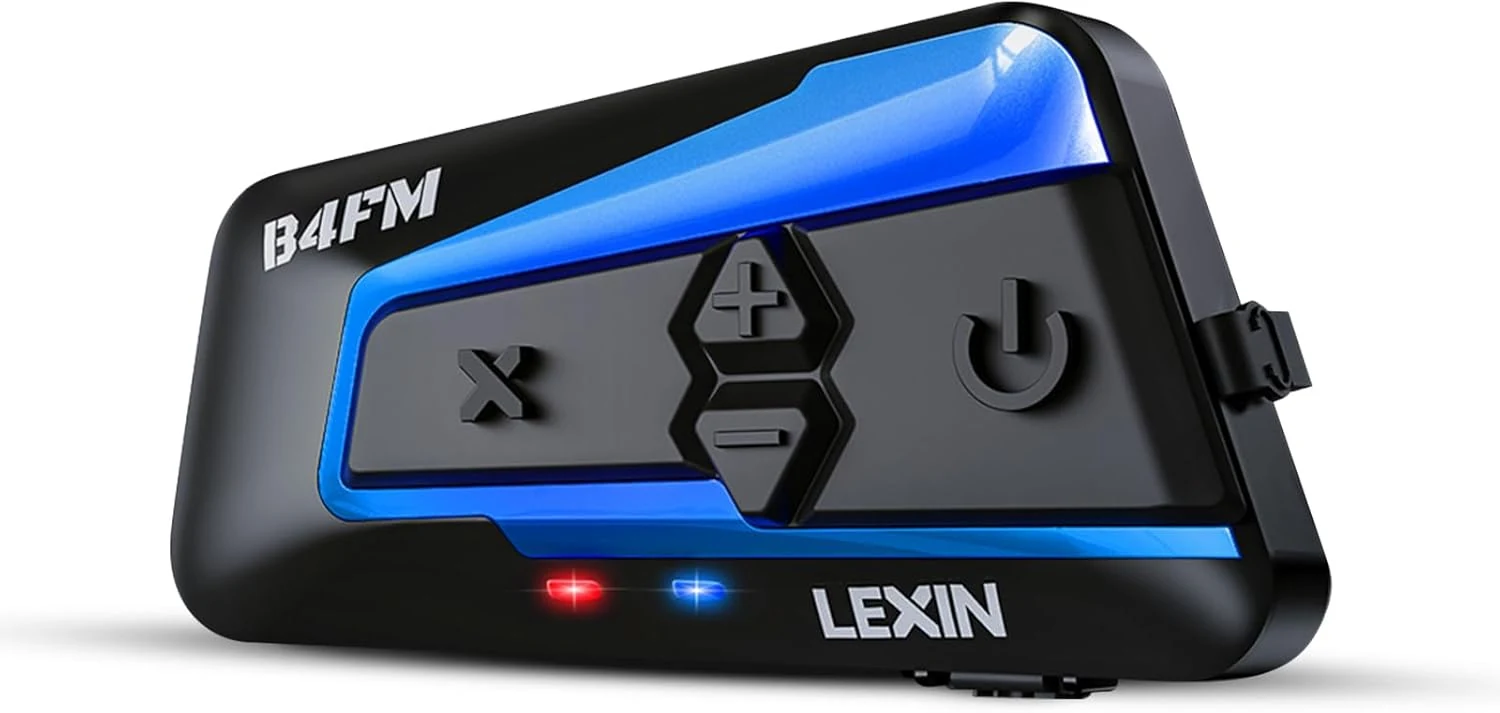 LEXIN B4FM Motorcycle Bluetooth Headset, 10 Riders Helmet Bluetooth Intercom