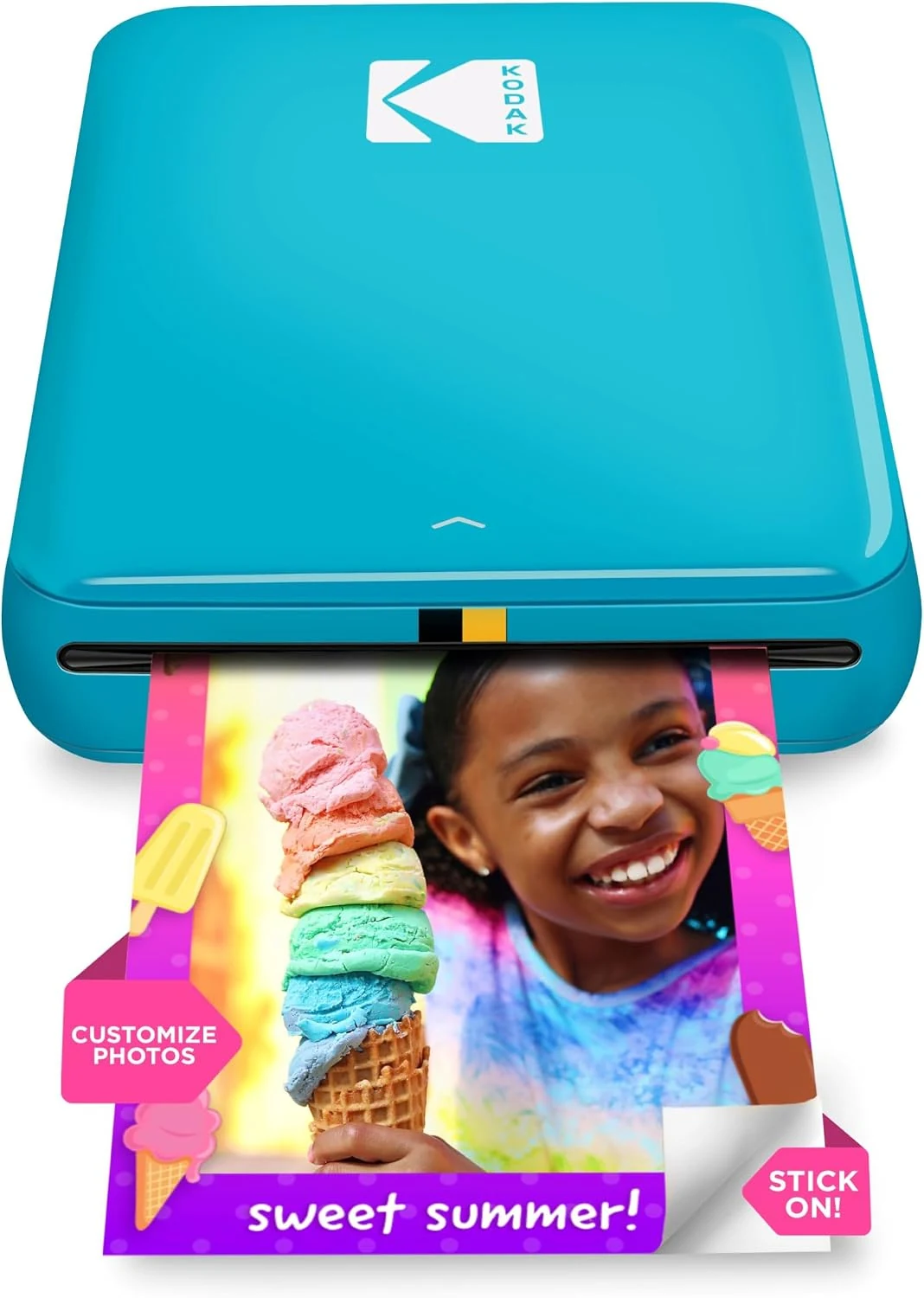KODAK Step Instant Photo Printer, Zink 2x3” Color Sticky-Back Photos