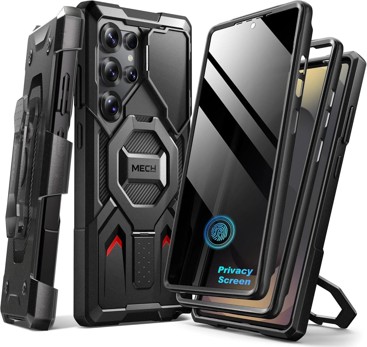 TONGATE Magnetic Stand for Samsung Galaxy S25 Ultra Case with Privacy Screen Protector