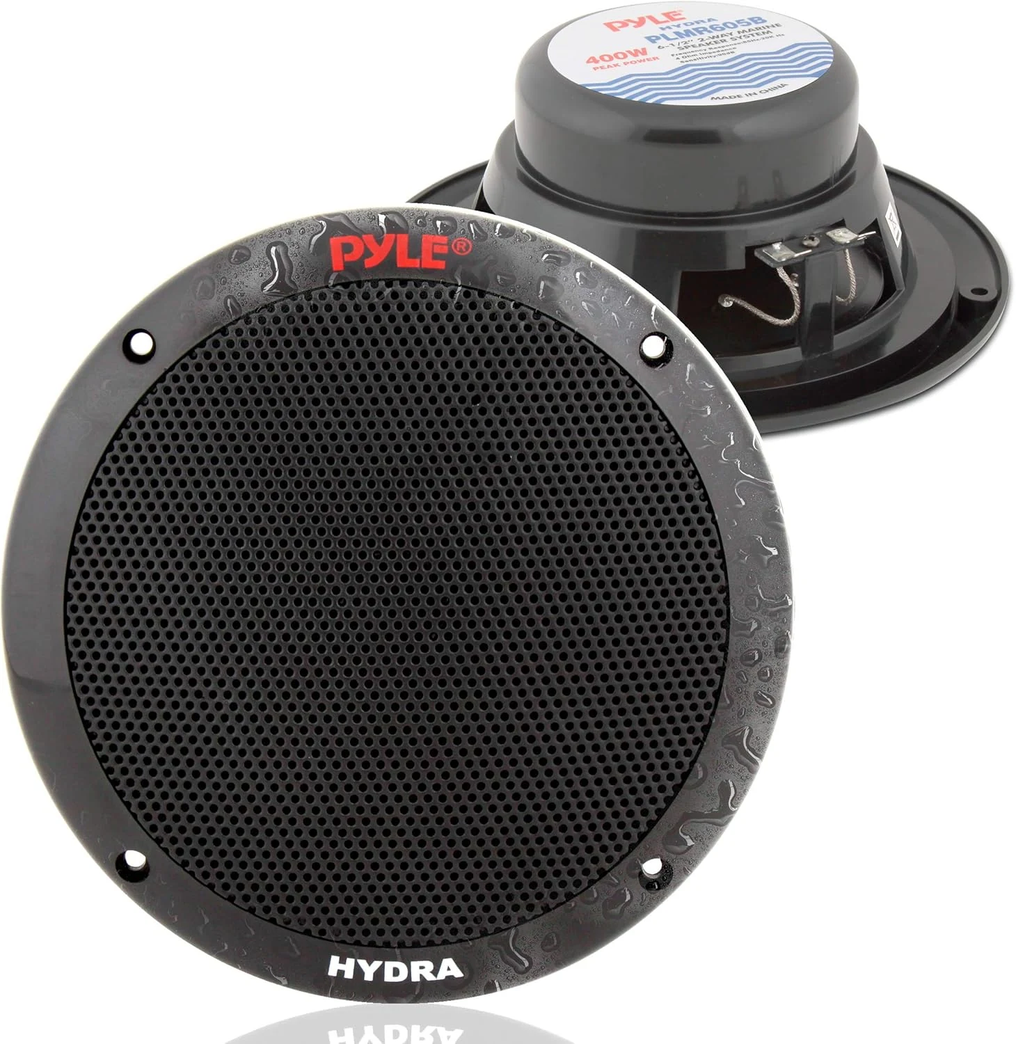 Pyle 6.5 Inch Dual Marine Speakers (PLMR605W)
