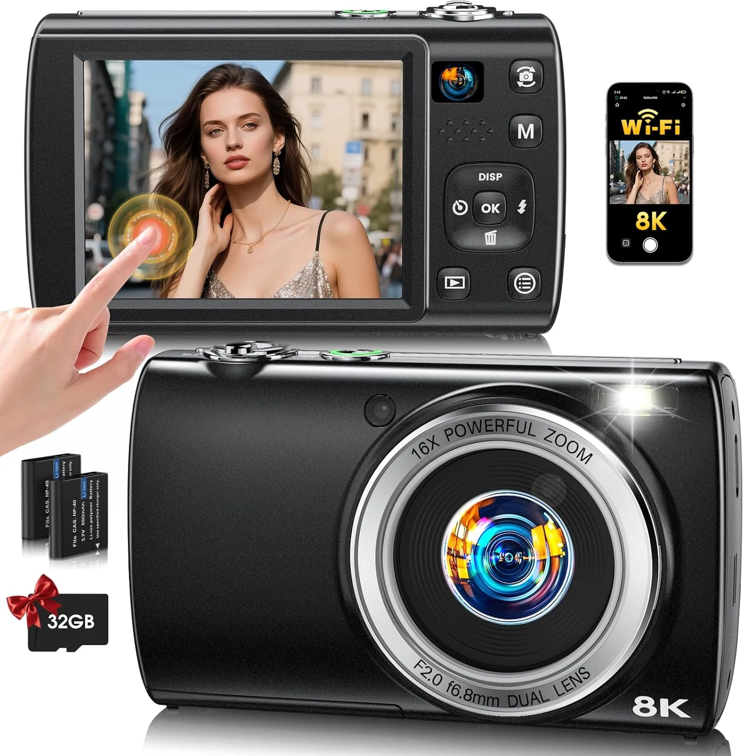 LOUM 8K Digital Camera for Photography, 2026 Latest WiFi 88MP Vlogging review