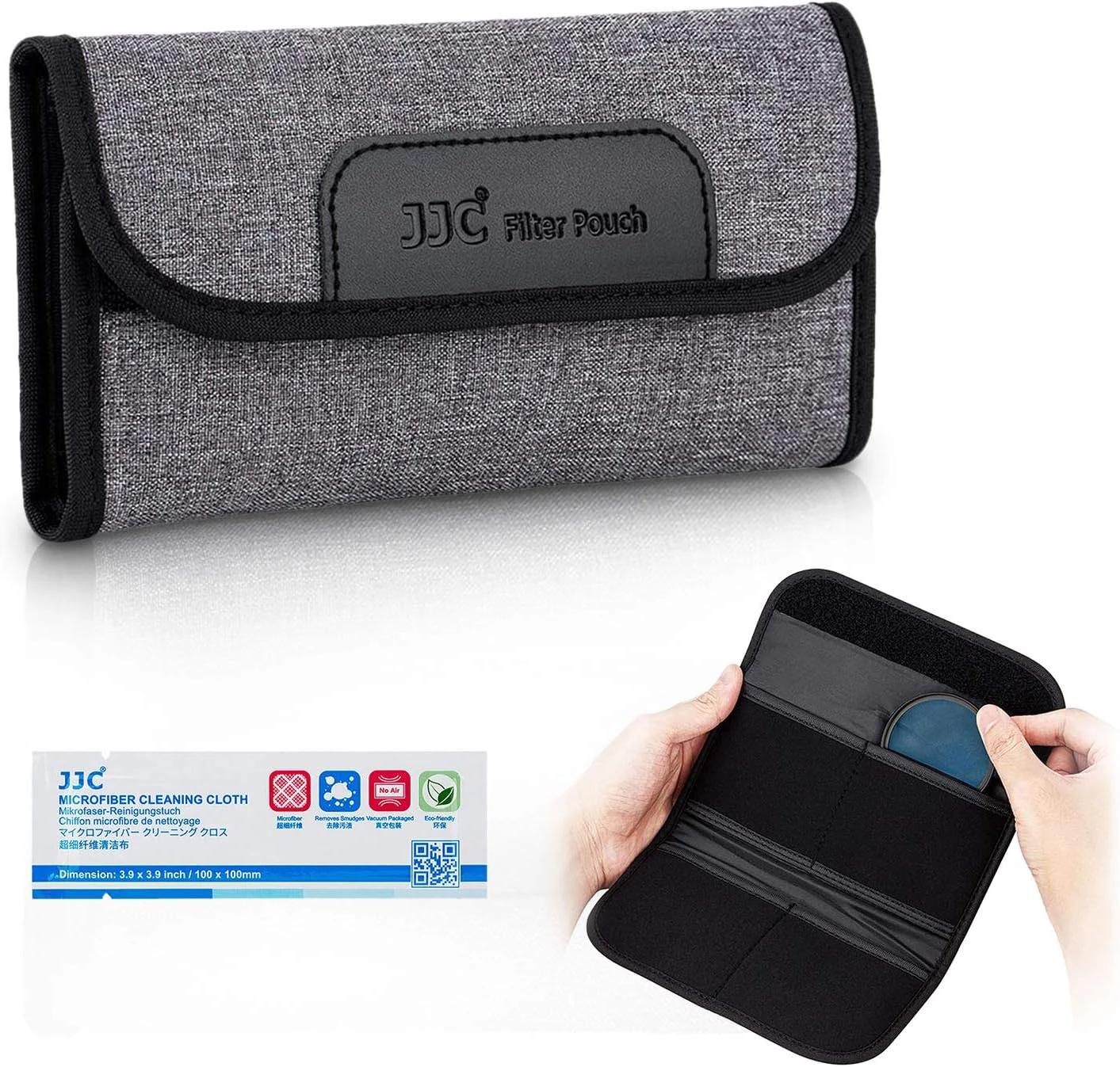 JJC 4 Pockets Filter Case for Round Filter Up to 58mm