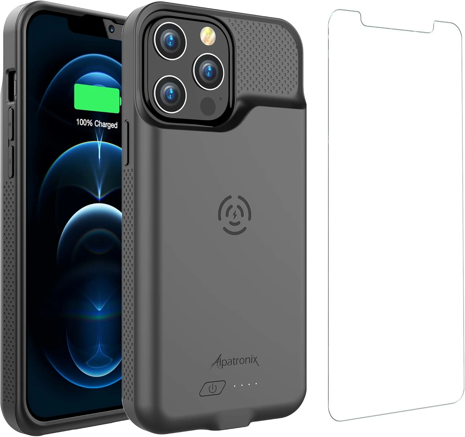 Alpatronix Battery Case for iPhone 14 Pro and iPhone 14 (6.1 inch) (BX14Pro) – Black
