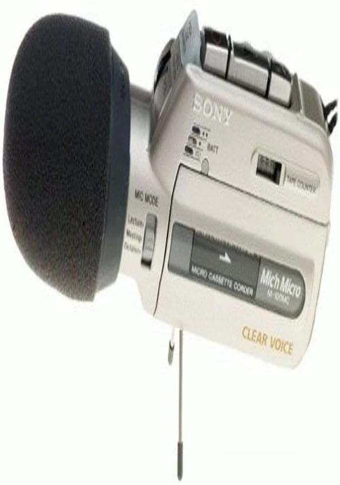 Sony M-100MC Microcassette Recorder with Voice Operated Recording
