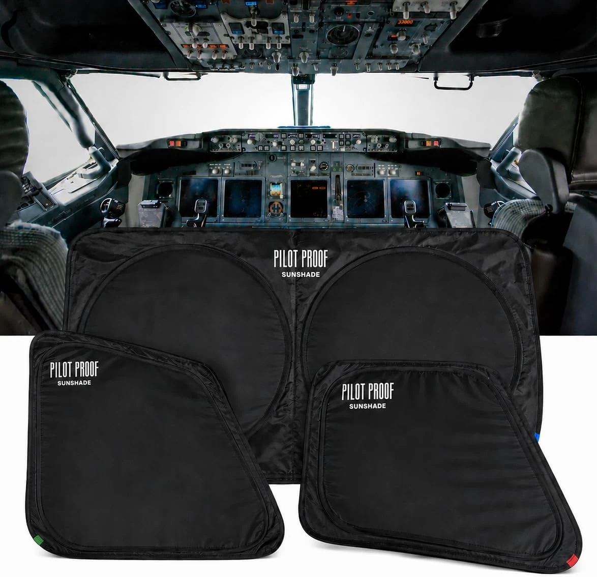 Boeing 737 Cockpit Sunshade – Triple-Layer Blackout | Precision Fit for 737 NG & MAX