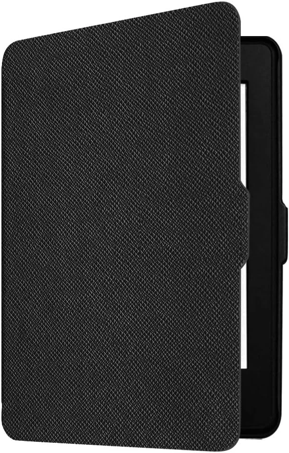 Fintie Slimshell Case for 6" Kindle Paperwhite 2012-2017 (Model No. EY21 & DP75SDI) - Lightweight Protective Cover with Auto Sleep/Wake (Not Fit Paperwhite 10th & 11th Gen), Black