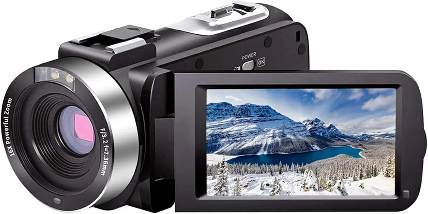 SEREE Video Camera Camcorder Full HD 1080P 30FPS 24.0 MP IR Night Vision Vlogging Camera Recorder