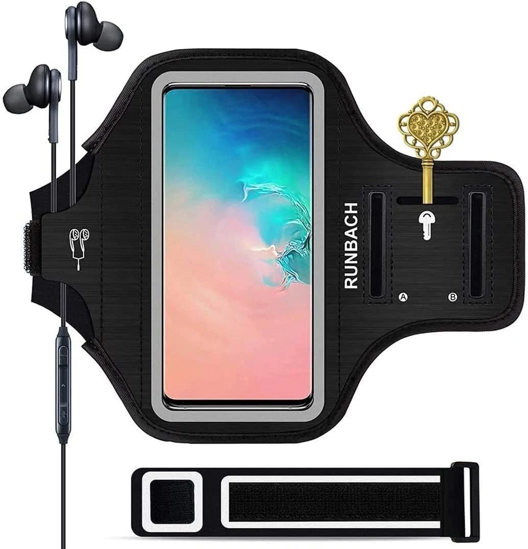 RUNBACH water-resistant armband for Samsung Galaxy S26/S25/S24/S23/S22/S21/S20/S10/S9/S8 (up to 6.2")