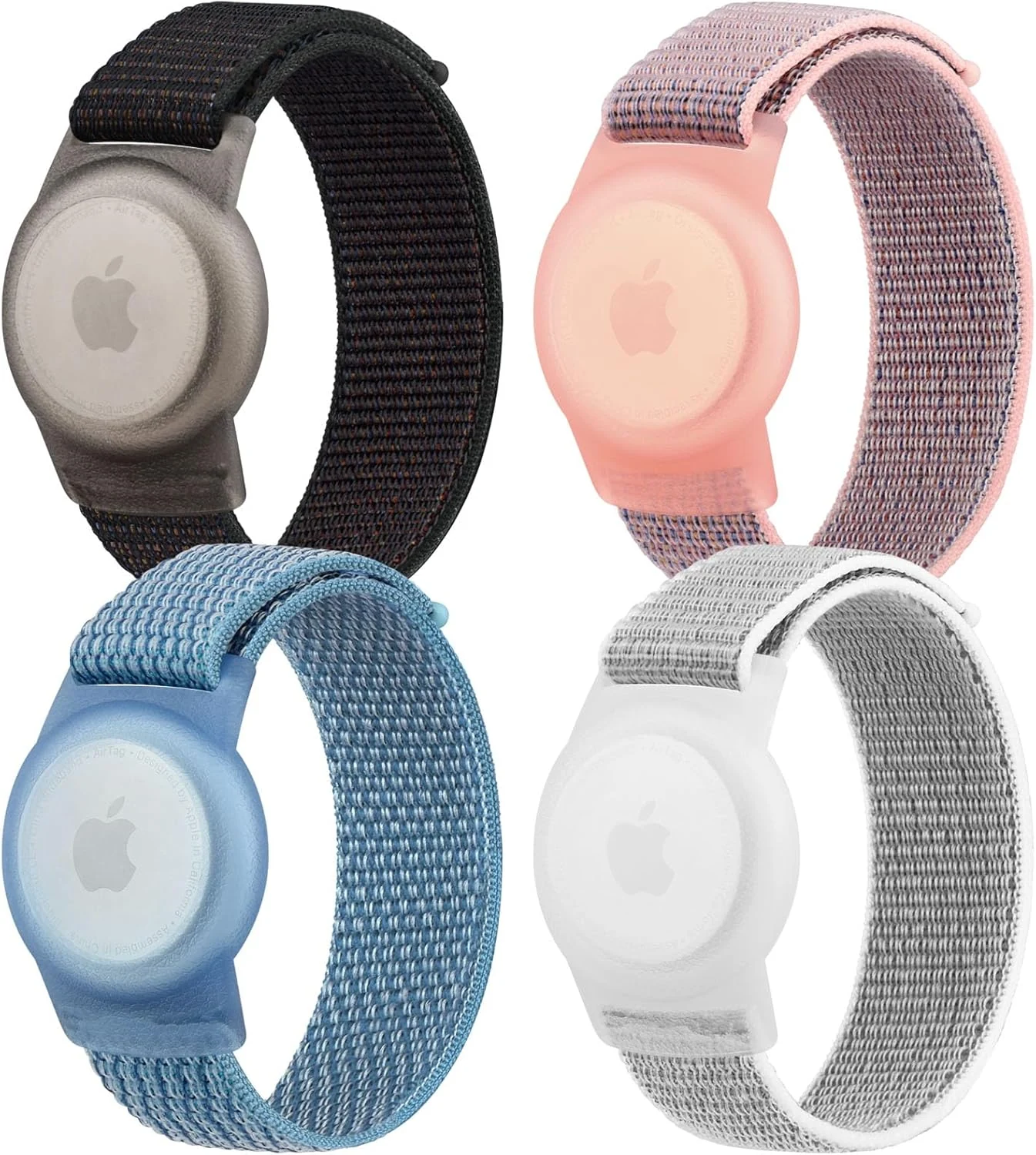 4 Pack Nylon Air Tag Bracelet for Kids, Soft Nylon review