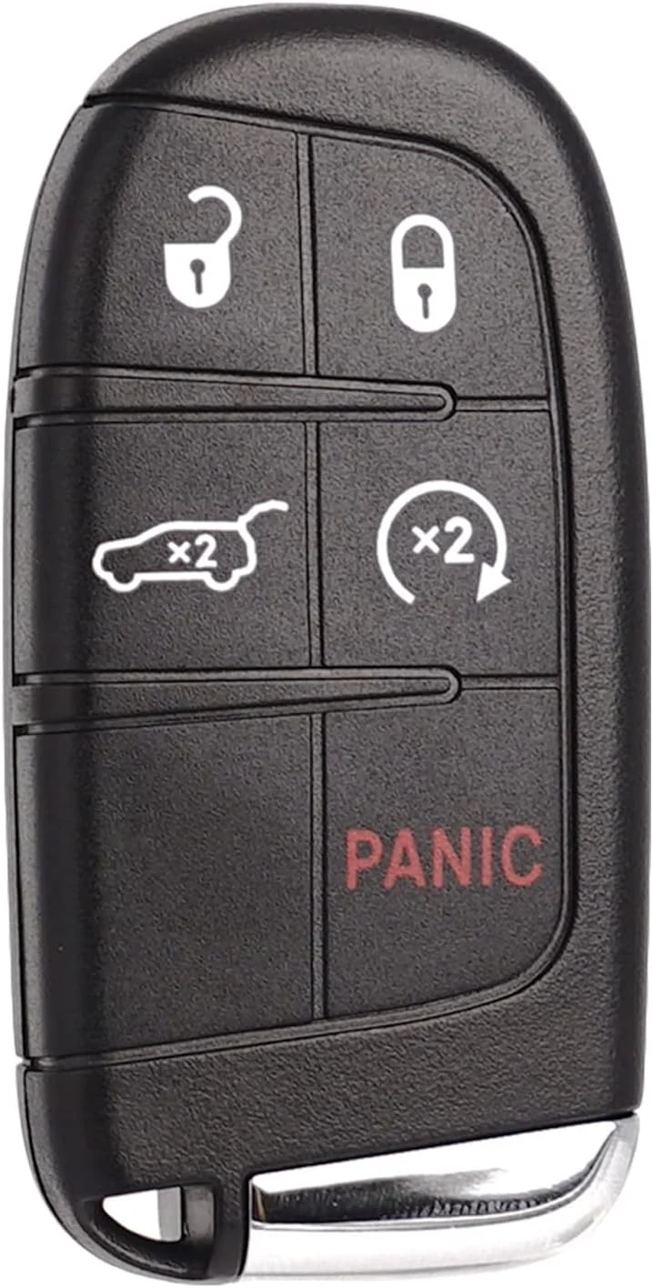 SUPALAND Car Key Fob Replacement Fits for Jeep Grand Cherokee 2014-2022 Dodge Durango Push Start 5 Buttons Keyless Entry Remote Control