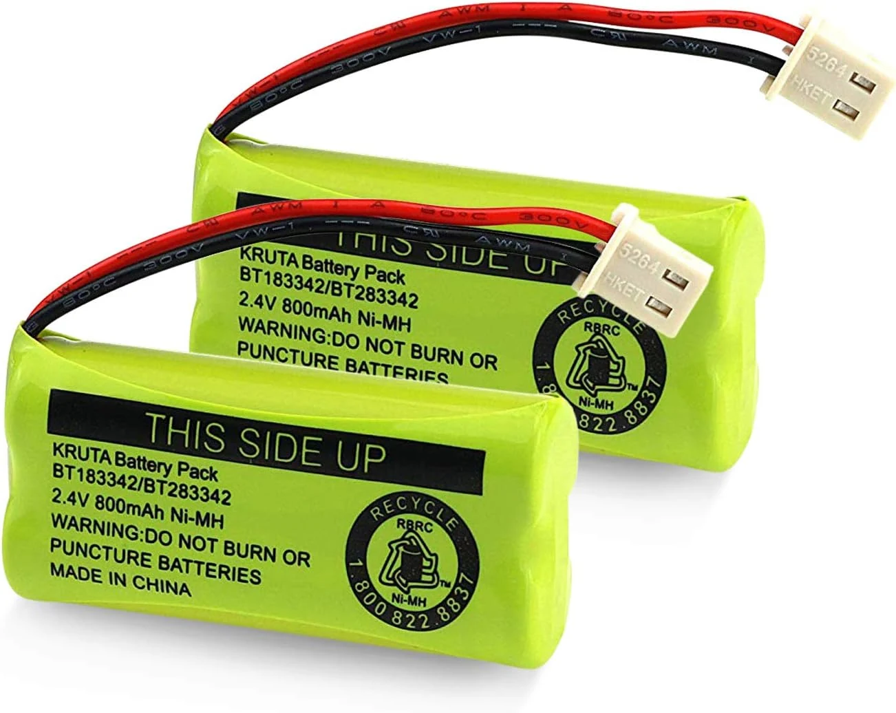 BT183342 BT283342 BT166342 BT266342 BT162342 BT262342 Battery Compatible with VTech CS6114 CS6419 CS6719 AT&T EL52300 CL80112 VTech CS6719-2 Cordless Handsets