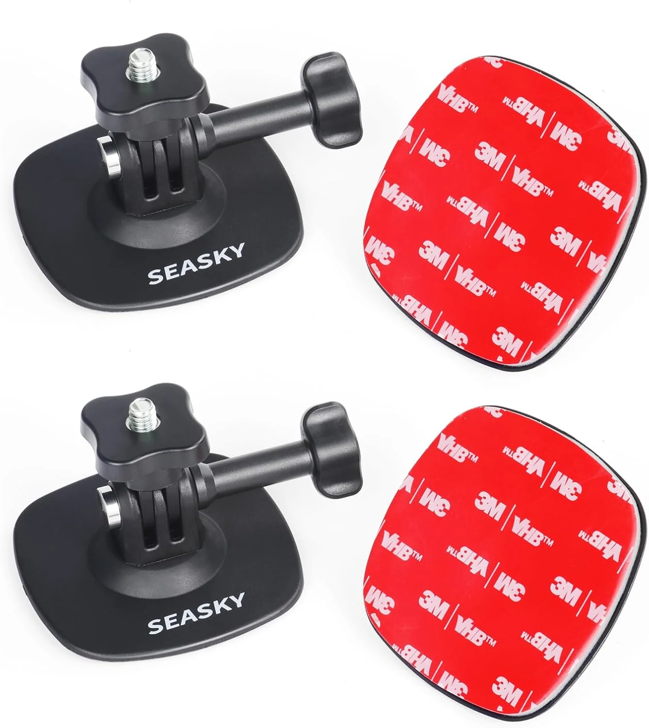 SEASKY [ 2Pack A1 Flexible Adhesive Helmet Mount use Genuine