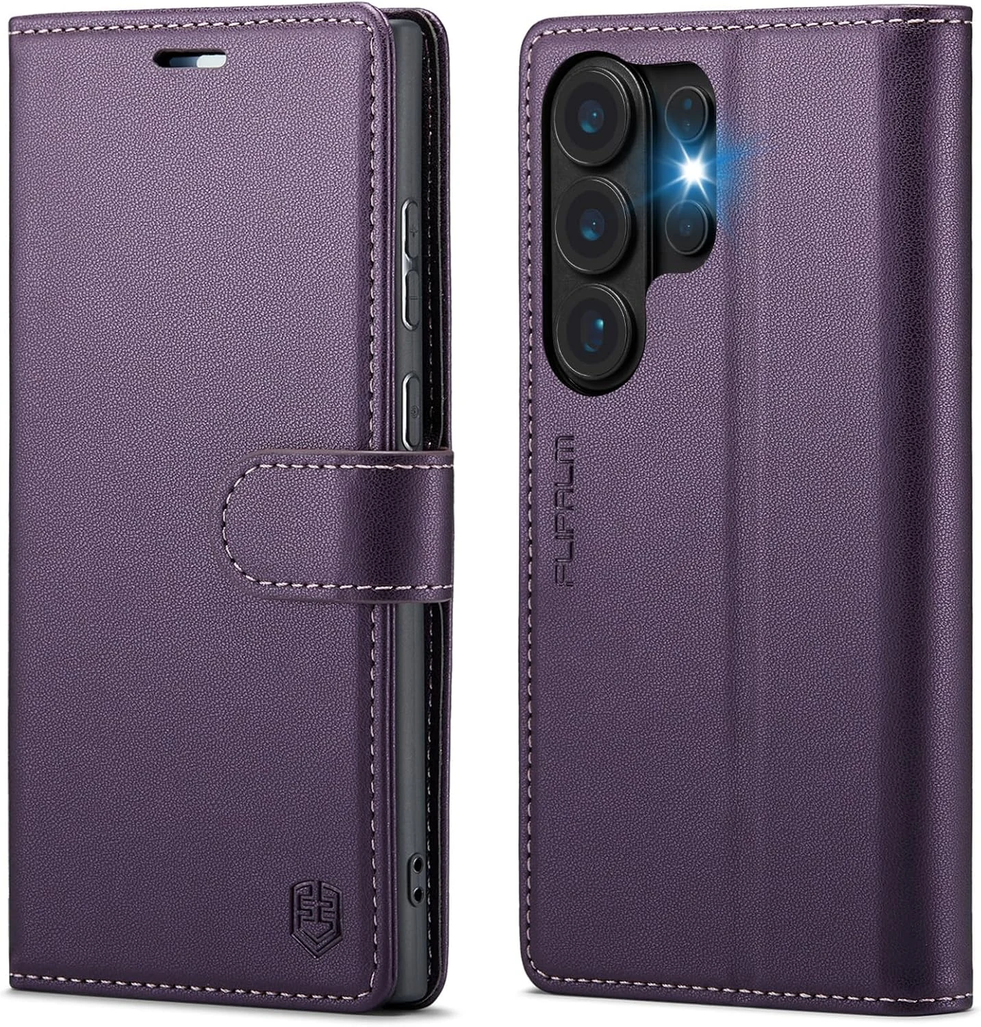 Wallet Case for Samsung Galaxy S26 Ultra 6.9", RFID Blocking Credit Card Holder, PU Leather Folio Flip Kickstand Protective Shockproof Cover (Purple)