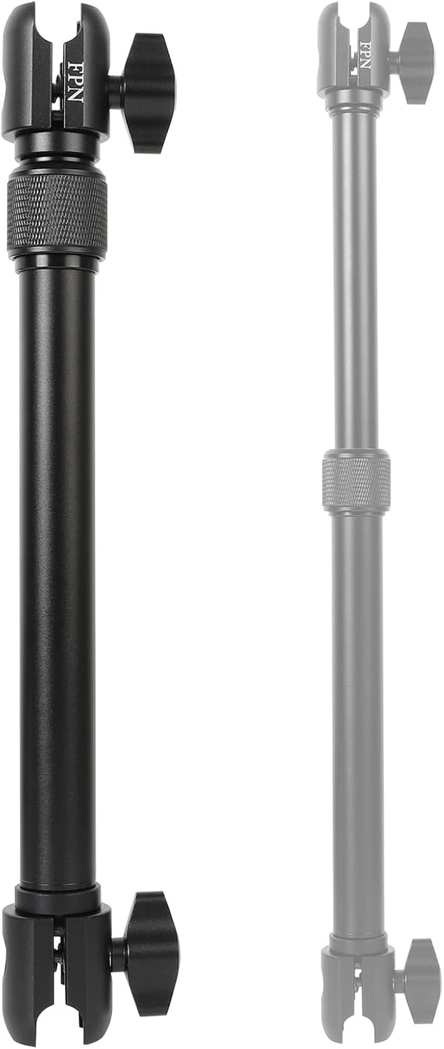FPN All-Aluminum Extension Double Socket Arm, Adjustable Telescopic Mounting Arm 11.5 to 17 Inch