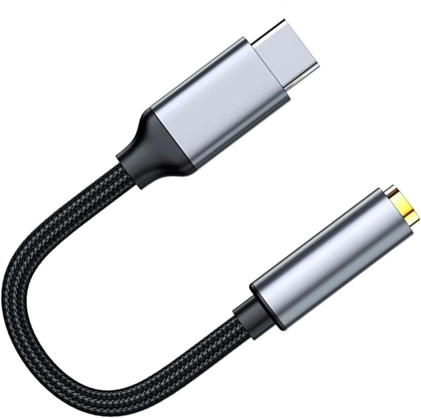 3.5mm 1/8 Inch Aux to USB C Audio Headphone Jack Adapter