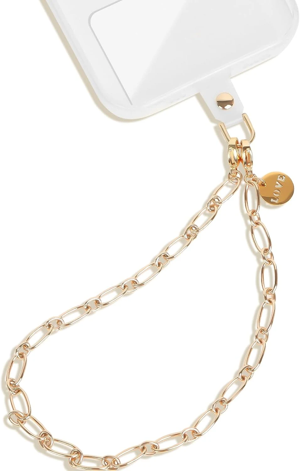 Phone Charm Detachable Metal Cellphone Wrist Strap for Women Girls, Cell Phone Lanyard
