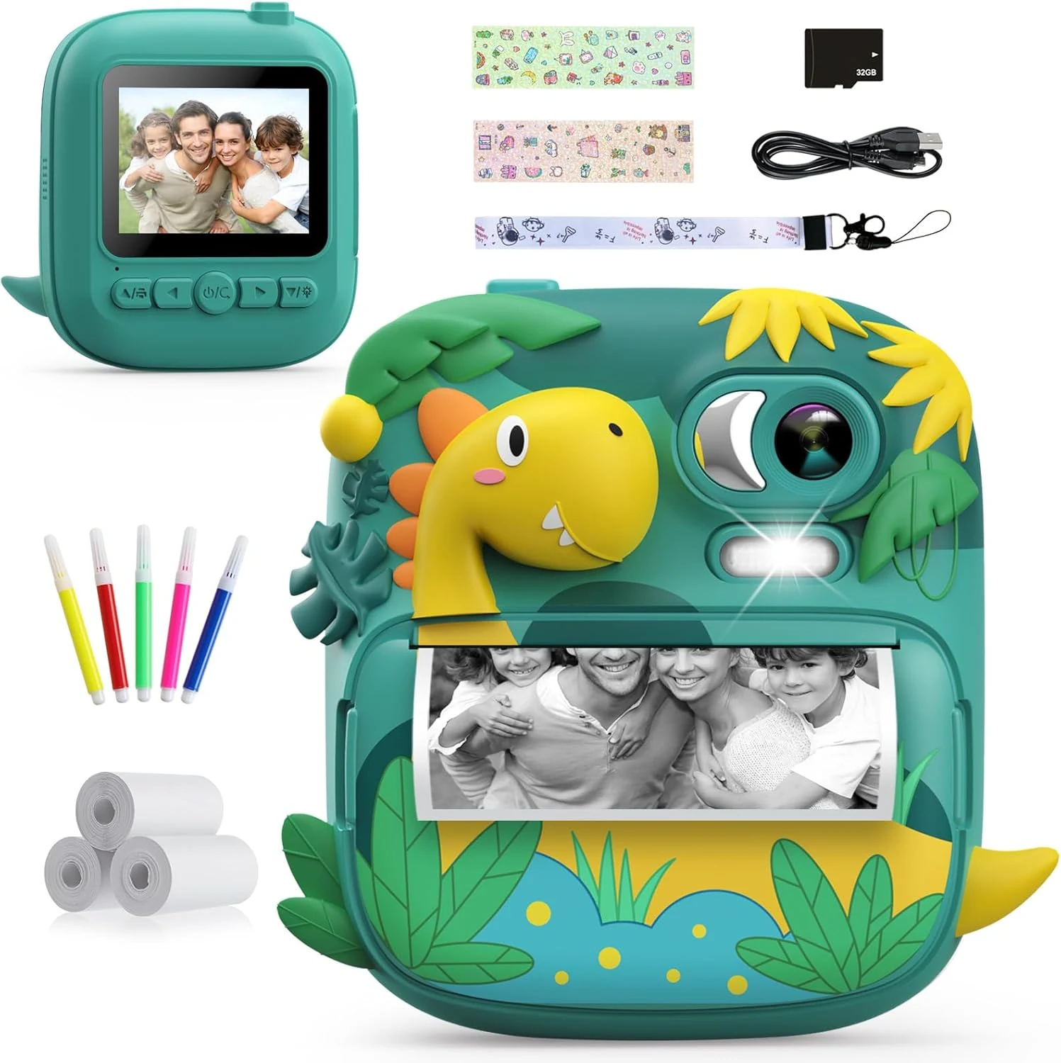 Kids Camera Instant Print, CAMCLID 2.4 Inch Screen Camera for review