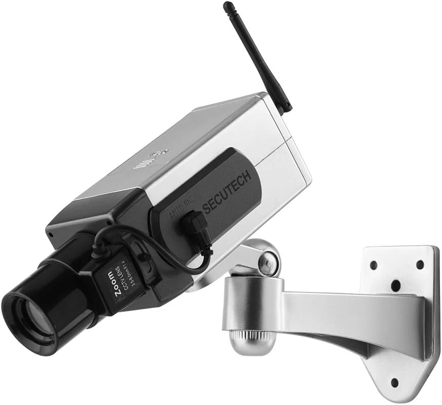 Dummy Security Camera, Fake Security Camera with Motion Sensor Light (Serounder)