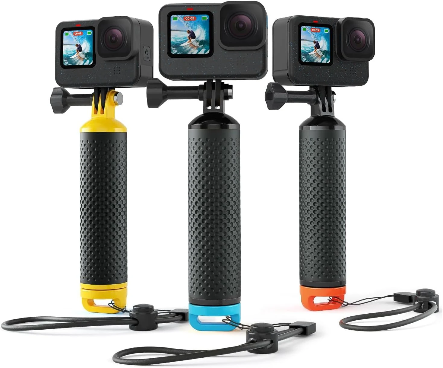 Sametop Floating Handle Grip Floaty Stick Waterproof Handler Accessory Compatible with GoPro
