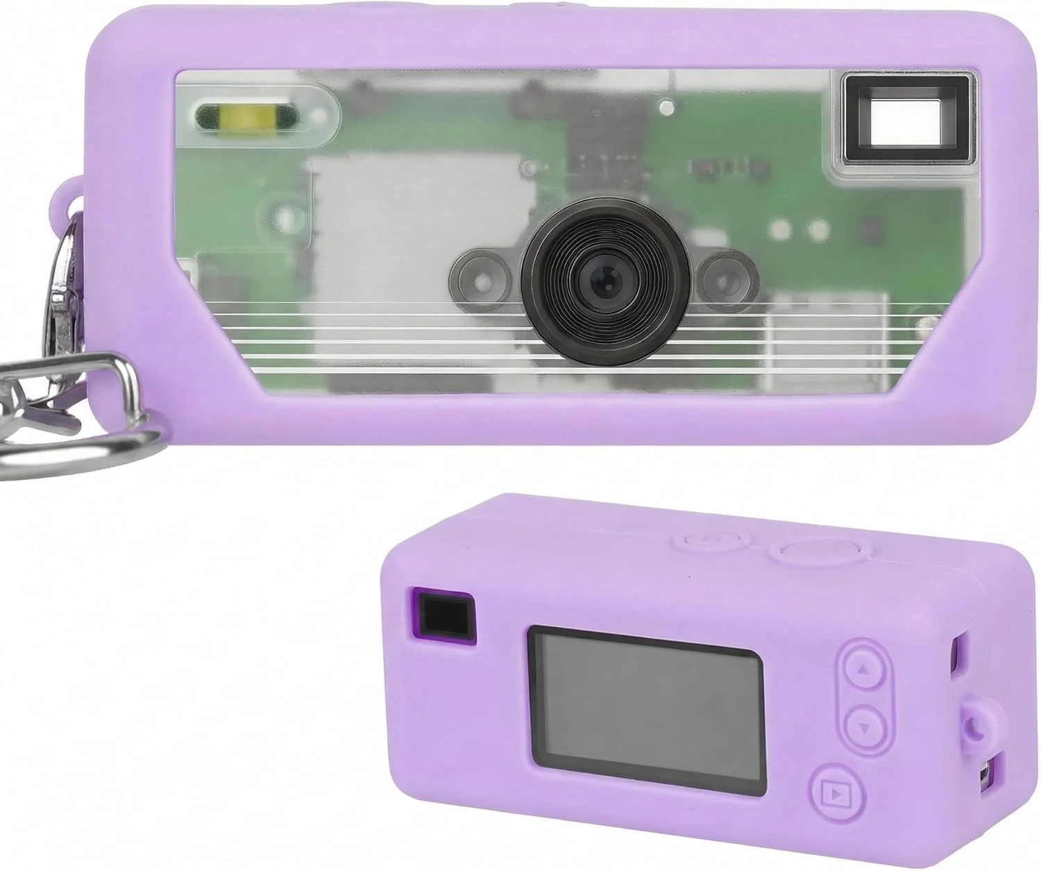 Silicone Case for Kodak CHARMERA Keychain Digital Camera Blind Box (Light Purple)