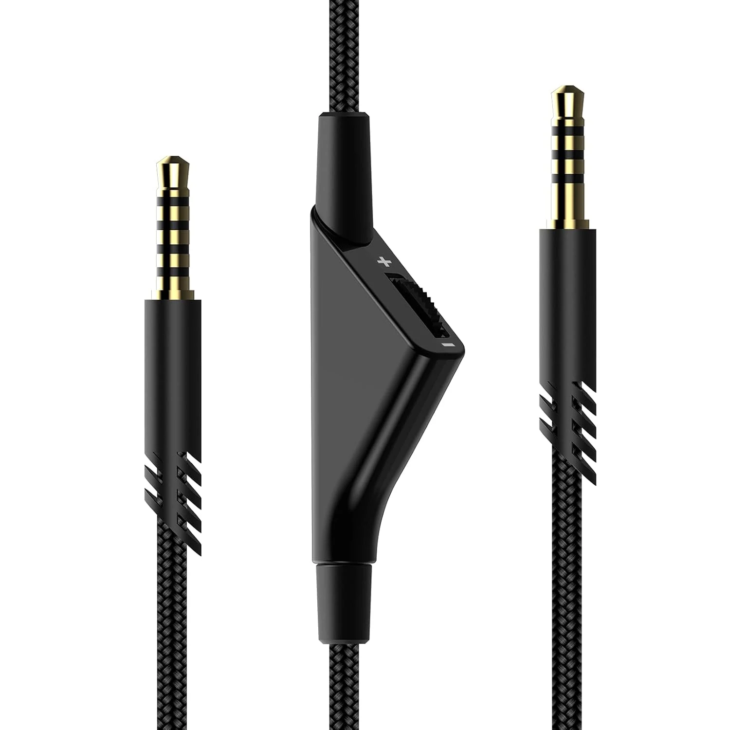 Tonmom Replacement for Astro A40 Cord, A10 Headset Cable Braided Wire, 6.5 Feet/2.0 M Volume Control Cable Compatible with Astro A40TR/A40/A10 Gaming Headsets Cord (Black)