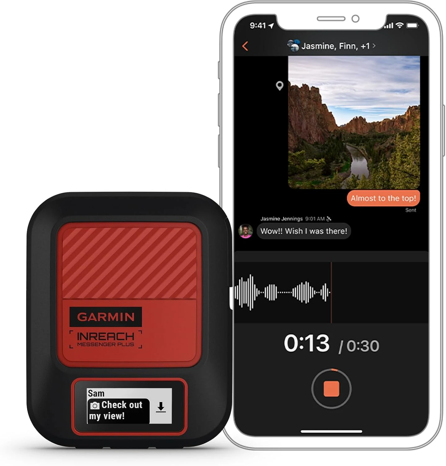 Garmin inReach® Messenger Plus, SOS Satellite Communicator with Photo, Text & Voice Messaging
