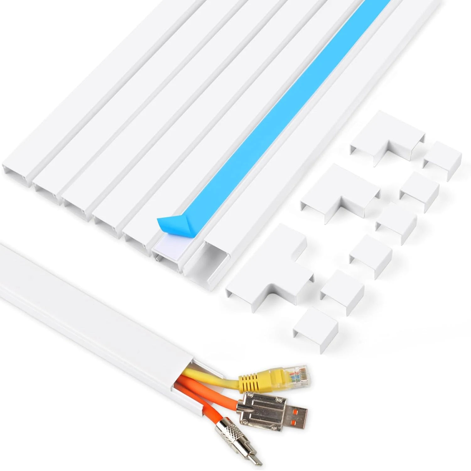 Rindion Cord Hider, 113.6in Cable Hider, Cord Covers for Wires on Wall