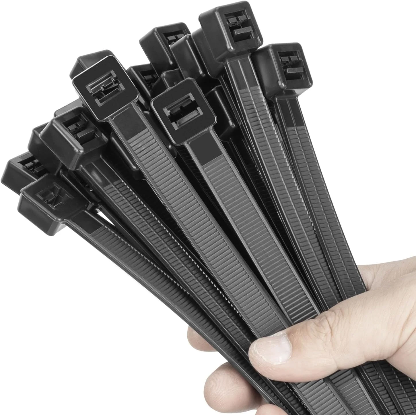 Eletoo 18 Inch Black Zip Ties Heavy Duty 100 Pack Long Cable Ties (300 LBS)