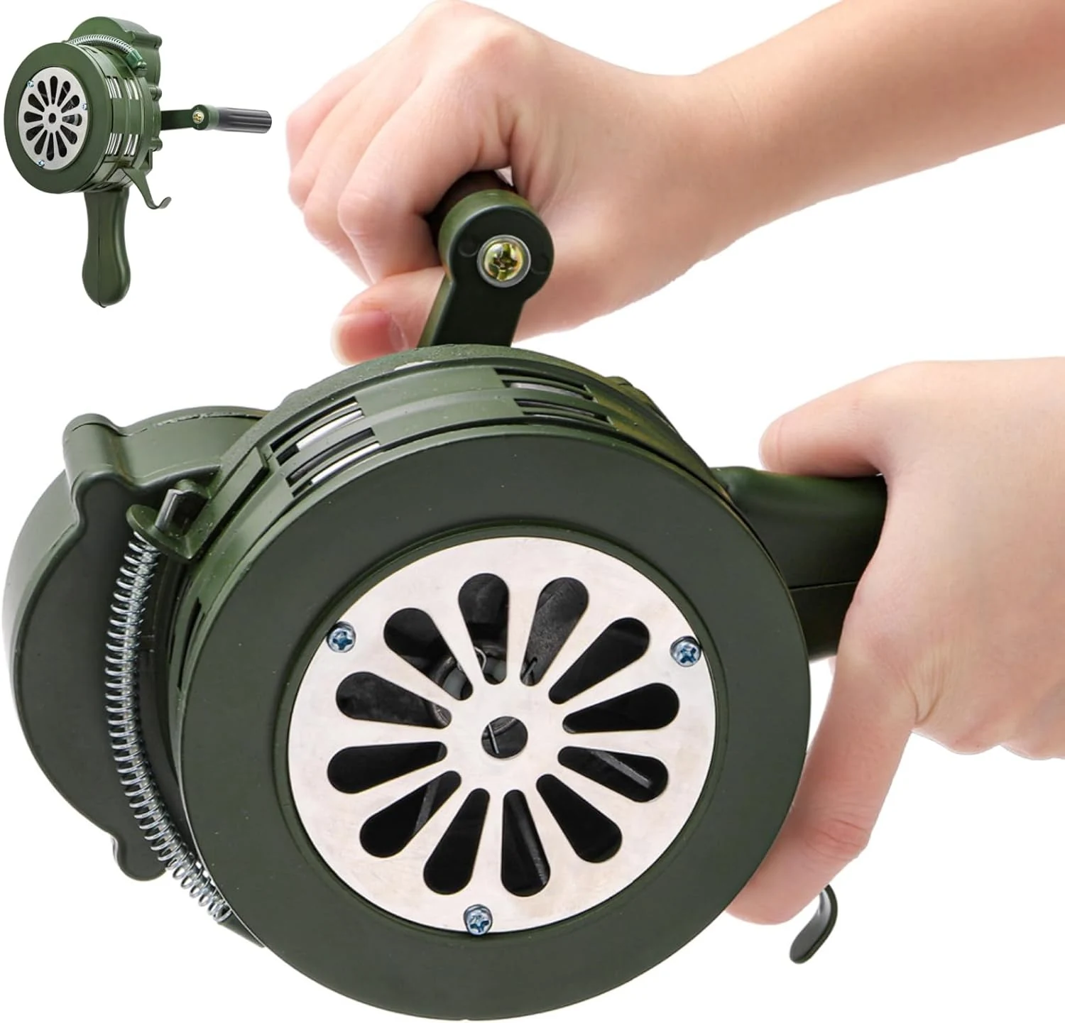 Hand Crank Siren Horn, 110 DB Loud Emergency Safety Manual