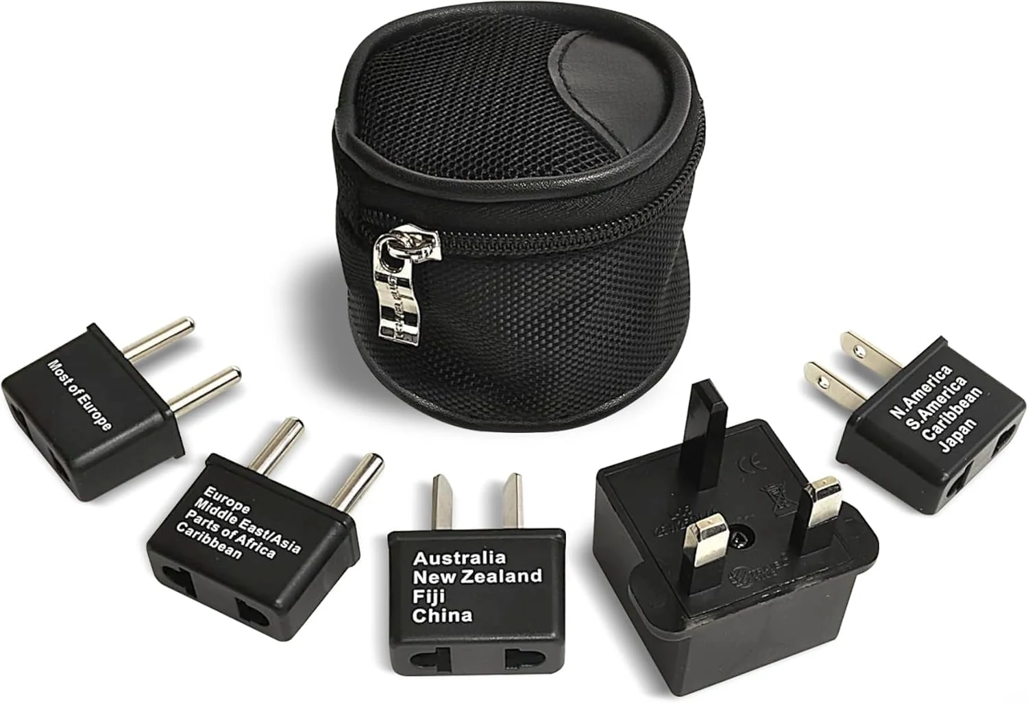 Ceptics International Worldwide Travel Plug Adapter 5 Piece Set