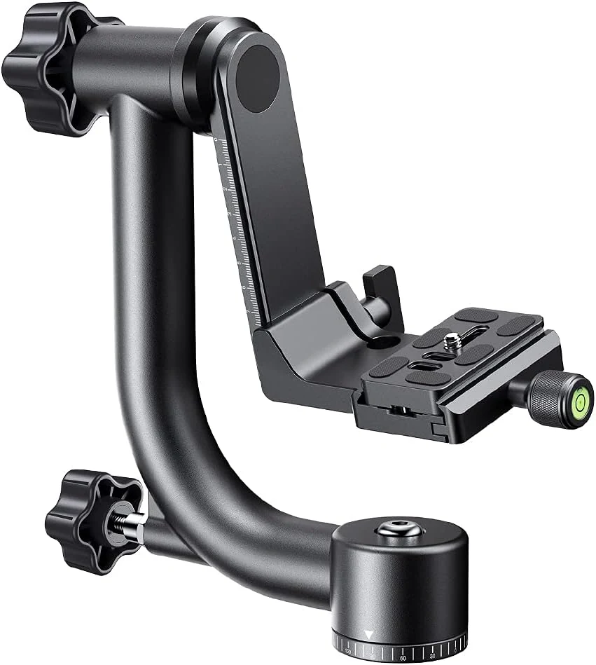 K&F CONCEPT Aluminum Alloy 360 Degree Panoramic Gimbal Tripod Head