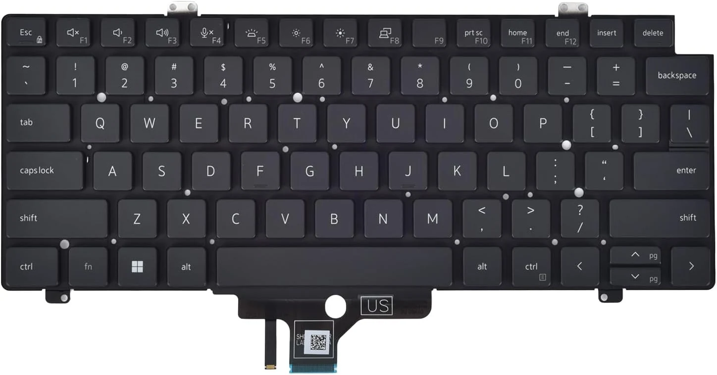 Replacement Keyboard for Dell Latitude 5420 5421 5430 5431 5440 5450 7420 7430 7520 7530, Precision 3470 3480 3490 Series Laptop with Backlit P/N: MV4X8 0MV4X8, US Layout