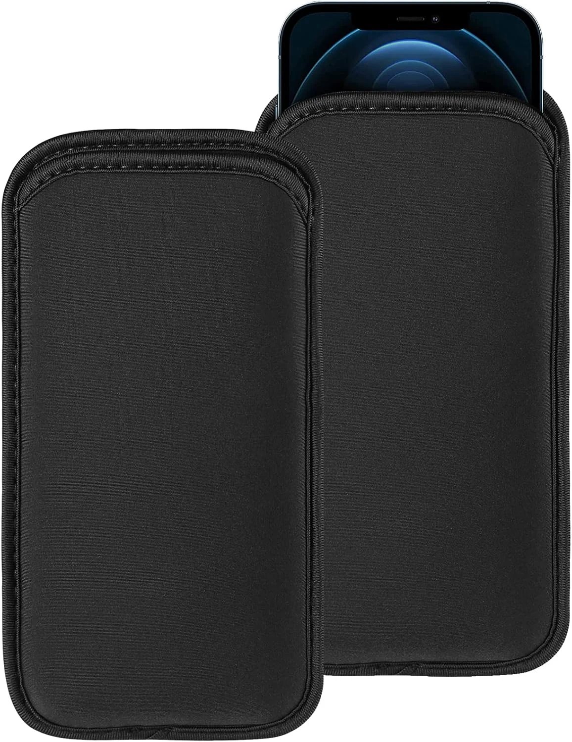 2 PCs Neoprene Cell Phone Sleeve Phone Pouch Compatible
