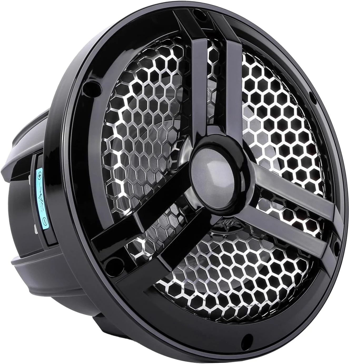 Skar Audio SKM8WBD4 8" 500W Max Power Dual 4 Ohm Marine Subwoofer (Black)