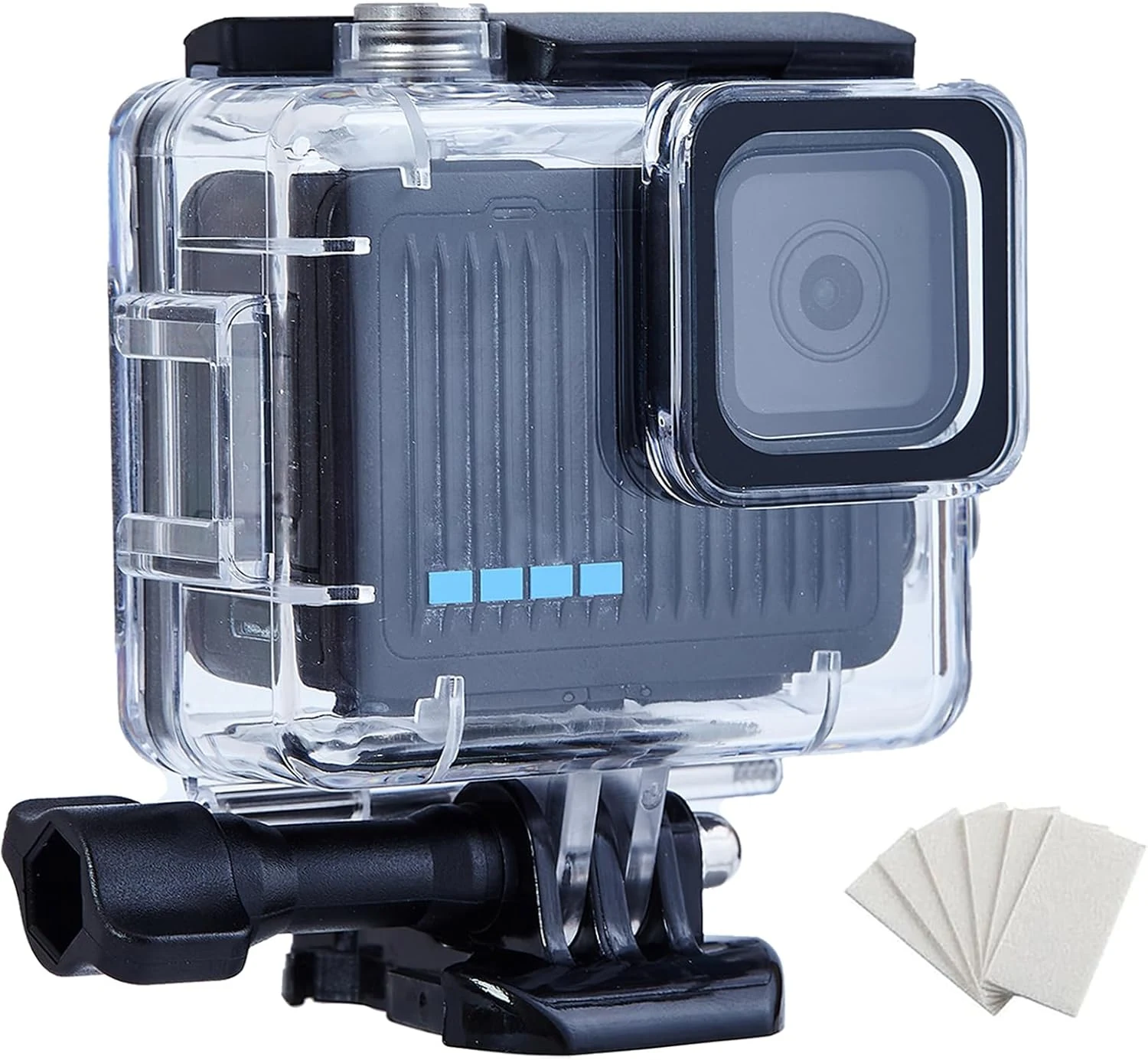 Waterproof Case for GoPro Hero 4K, 196FT/60M Underwater Photography Diving Housing Accessories Kit