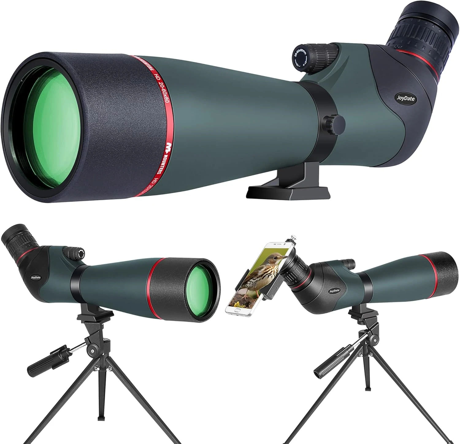 20-60x80 Spotting Scopes for Bird Watching, BAK4 Waterproof Spotting Scope review
