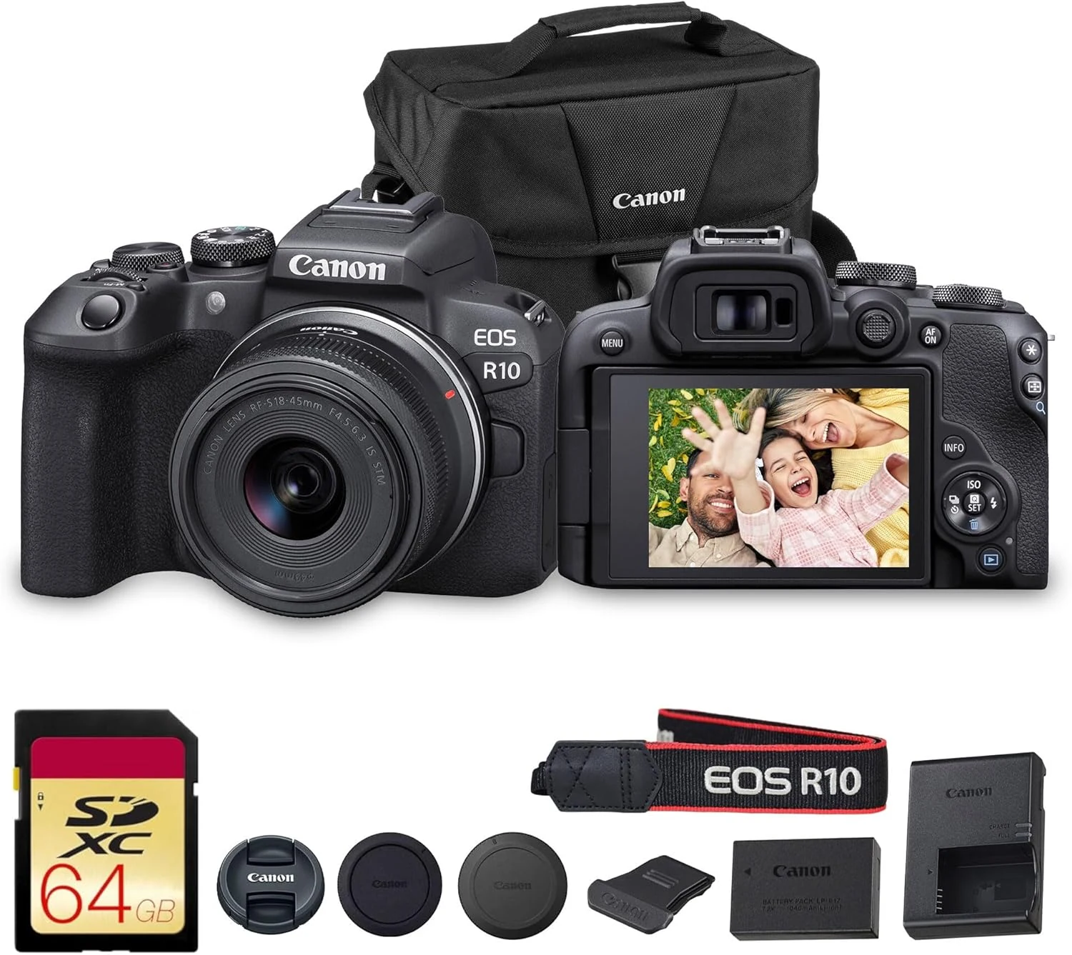 Canon EOS R10 Mirrorless Camera Kit with RF-S 18-45mm Lens