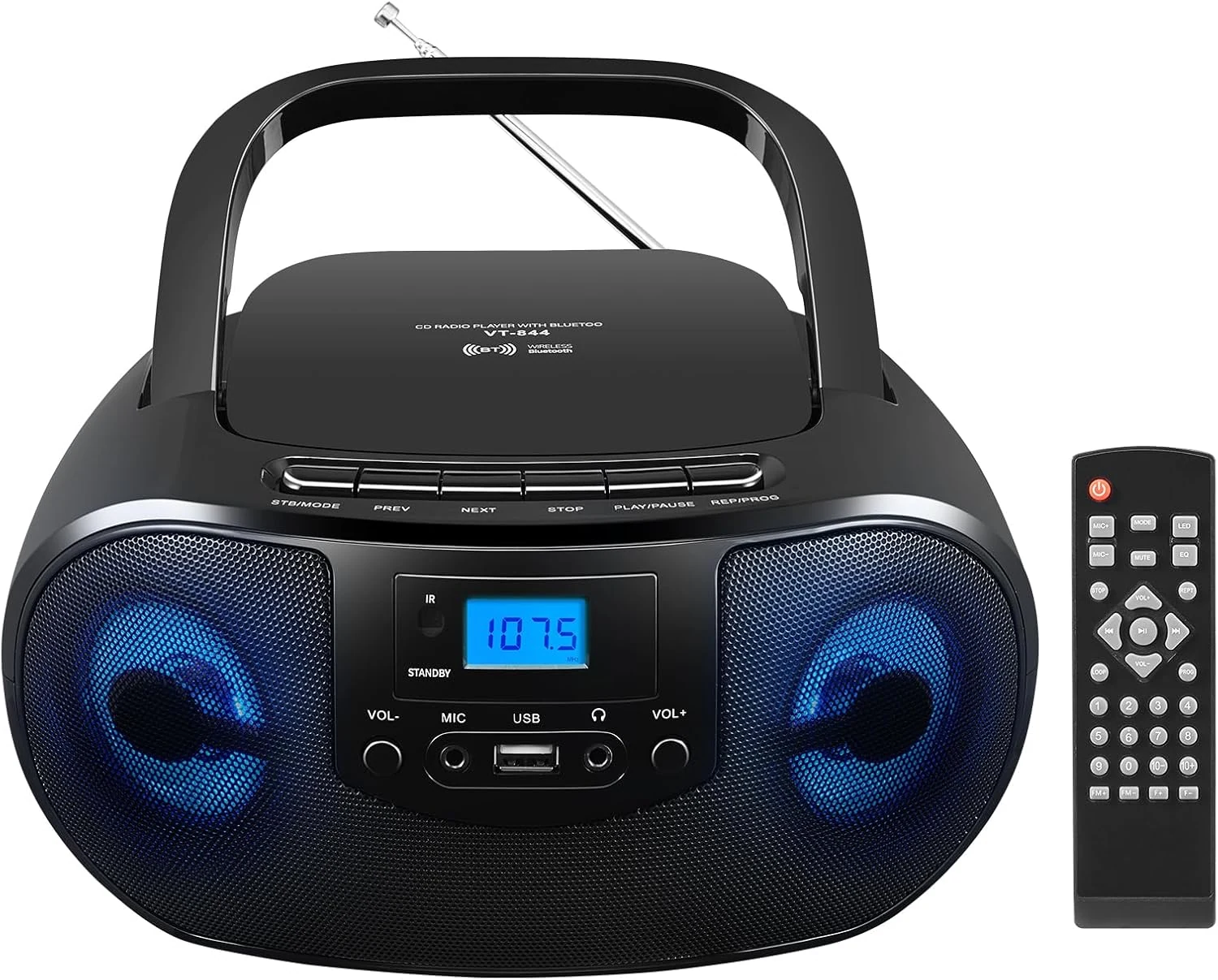 Gelielim Portable CD Player Boombox with FM Radio, Top Loading CD review