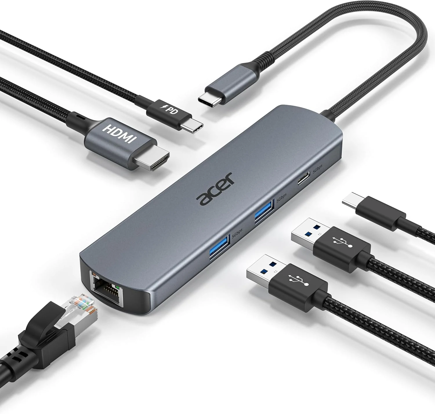 acer 6 in 1 USB C Hub with Ethernet, 4K@60Hz review