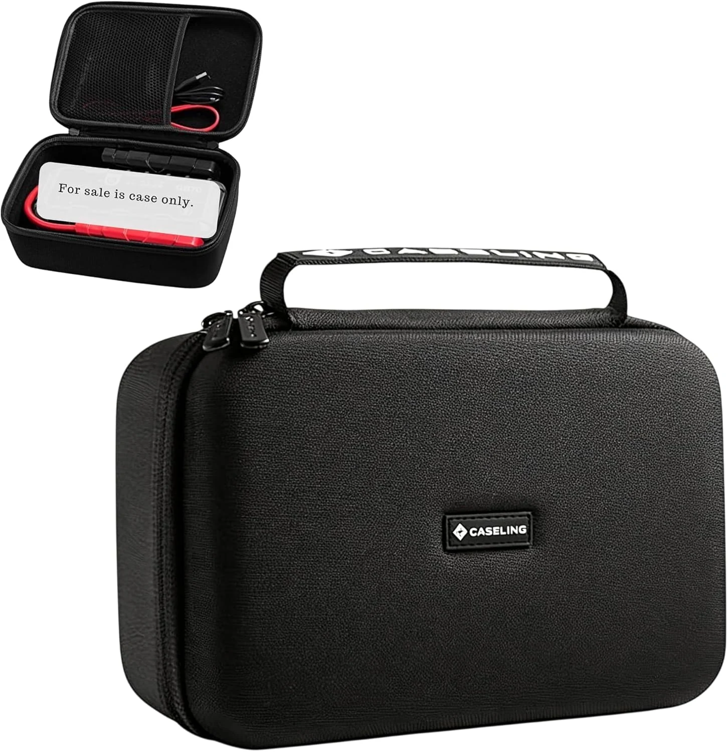 caseling Hard Case Compatible with GB70 2000 Amp 12V Lithium Jump Starter Battery Pack with Mesh Pocket for Accessories