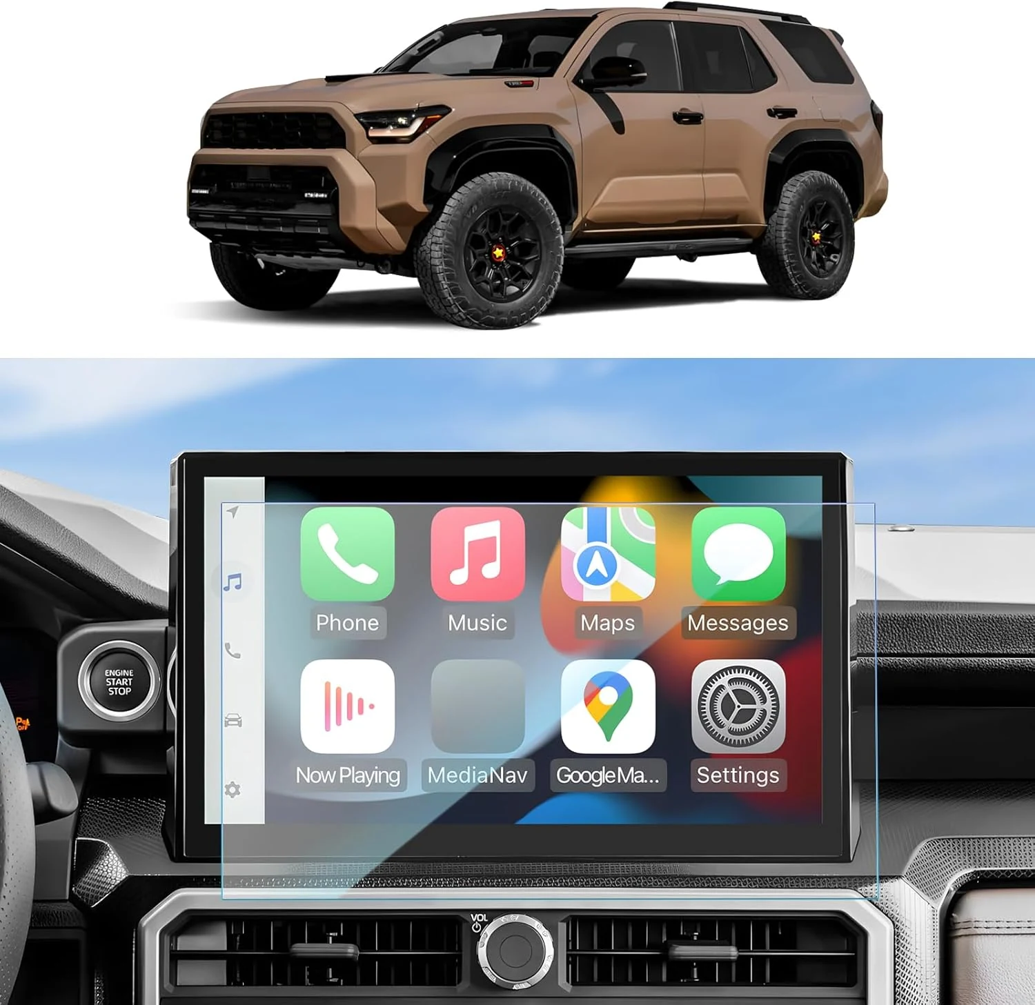 SKTU for 2025 2026 Toyota 4Runner Screen Protector 14 Inch