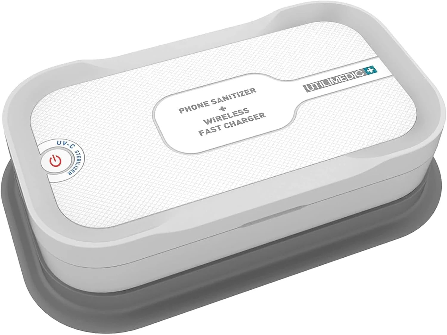 Utilimedic+ UV8LED Fast Wireless Cell Phone Charging Pad & Sanitizer