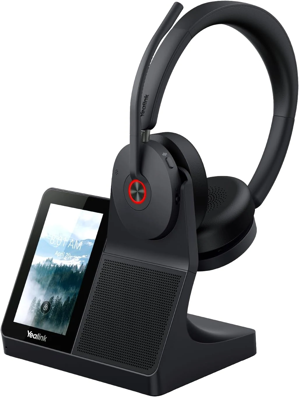 Yealink WH68 Workstation DECT Wireless Headset with 4" Touch Screen
