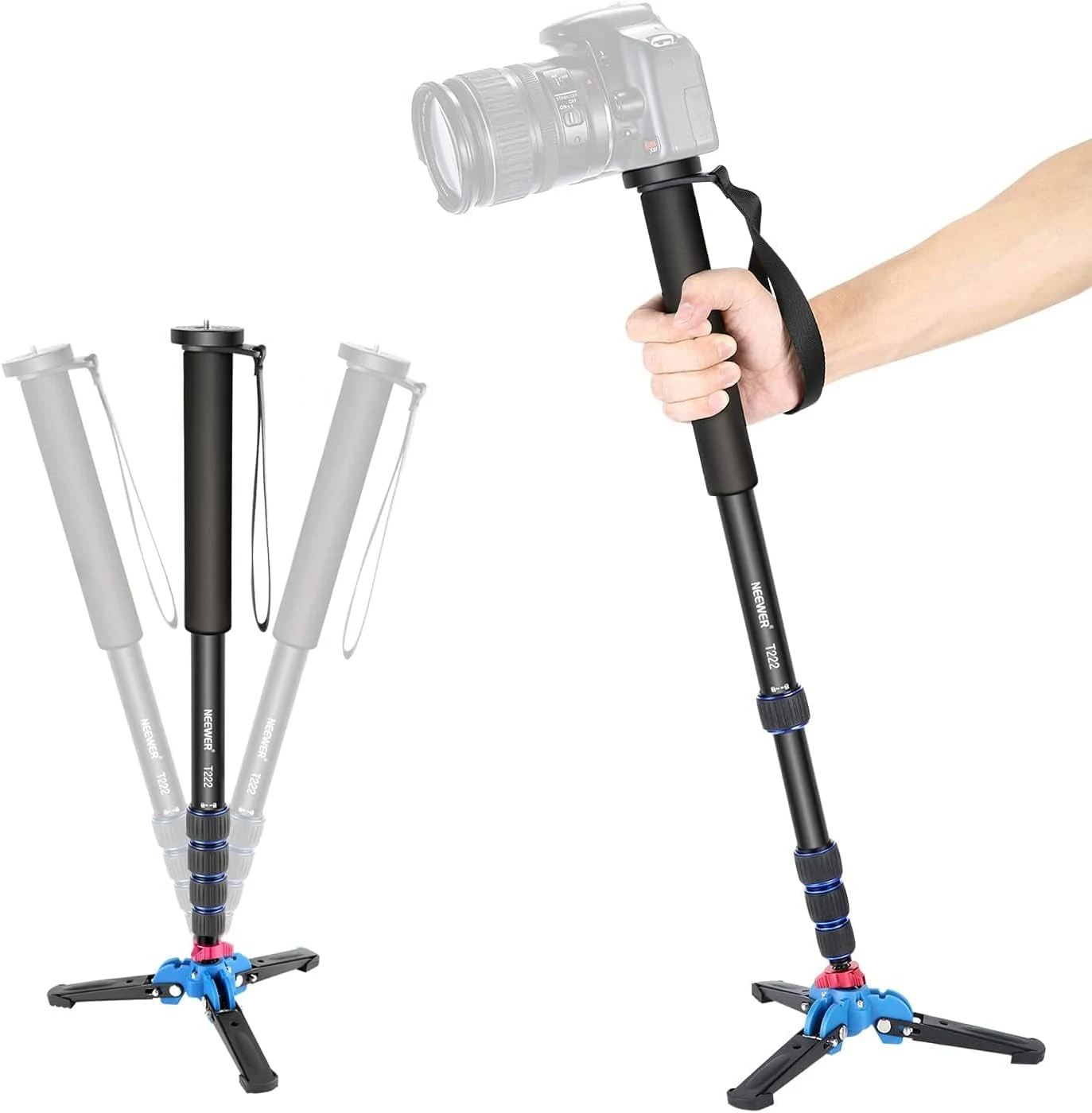 Neewer Extendable Camera Monopod with Detachable and Foldable Stand Base: review